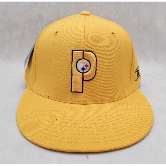 NWT VTG Pittsburgh Steelers Football Reebok Fitted Size 7 ½ Hat Cap NFL - Picture 1 of 7